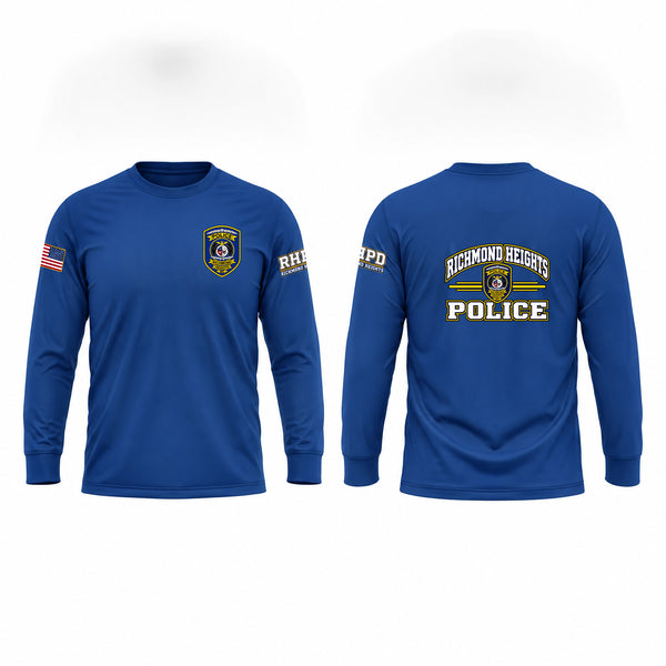 Long Sleeve Performance Shirt, Richmond Heights Police Department, Police, Teamtime, Team time, sublimation, custom sports apparel, team uniforms, spirit wear, spiritwear, sports uniforms, custom shirts, team store, custom team store, fundraiser sports, apparel fundraiser