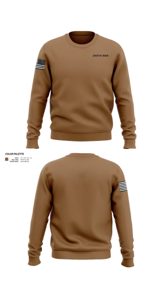 Crew Neck Sweatshirt, 299th BEB, Army, Teamtime, Team time, sublimation, custom sports apparel, team uniforms, spirit wear, spiritwear, sports uniforms, custom shirts, team store, custom team store, fundraiser sports, apparel fundraiser