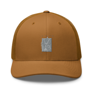 Y2GRANT 69219552 Retro Trucker Hat | Yupoong 6606