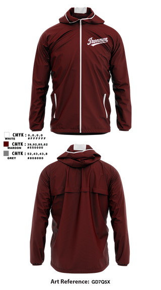Windbreaker, Ironmen, Wrestling, Teamtime, Team time, sublimation, custom sports apparel, team uniforms, spirit wear, spiritwear, sports uniforms, custom shirts, team store, custom team store, fundraiser sports, apparel fundraiser