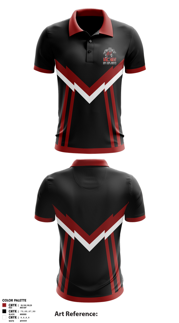 Short Sleeve Performance Polo, Inner City Wrestling, Wrestling, Teamtime, Team time, sublimation, custom sports apparel, team uniforms, spirit wear, spiritwear, sports uniforms, custom shirts, team store, custom team store, fundraiser sports, apparel fundraiser