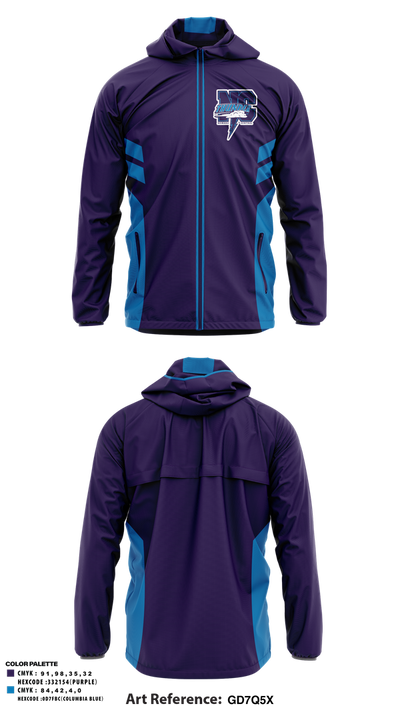 Nemaha Central Wrestling 61394453 Windbreaker - 1