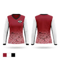 Beebe Badgers Women's Long Sleeve V-neck Shirt - 1