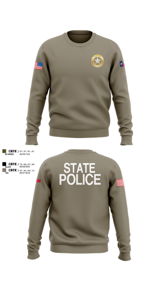 Crew Neck Sweatshirt, Texas Alcoholic Beverage Commission, Police, Teamtime, Team time, sublimation, custom sports apparel, team uniforms, spirit wear, spiritwear, sports uniforms, custom shirts, team store, custom team store, fundraiser sports, apparel fundraiser