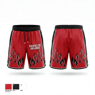 Mens Reversible Basketball Shorts, Piratas de Orlando, Men's Basketball, Teamtime, Team time, sublimation, custom sports apparel, team uniforms, spirit wear, spiritwear, sports uniforms, custom shirts, team store, custom team store, fundraiser sports, apparel fundraiser