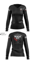 Rescue Fit 72689379 Women's Long Sleeve V-neck Shirt - 21