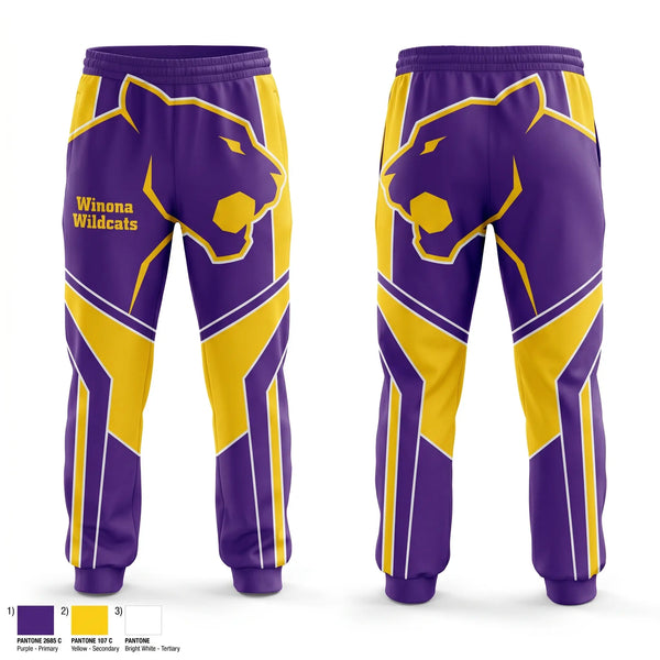 Sweatpants, Winona Wildcats, Baseball, Teamtime, Team time, sublimation, custom sports apparel, team uniforms, spirit wear, spiritwear, sports uniforms, custom shirts, team store, custom team store, fundraiser sports, apparel fundraiser