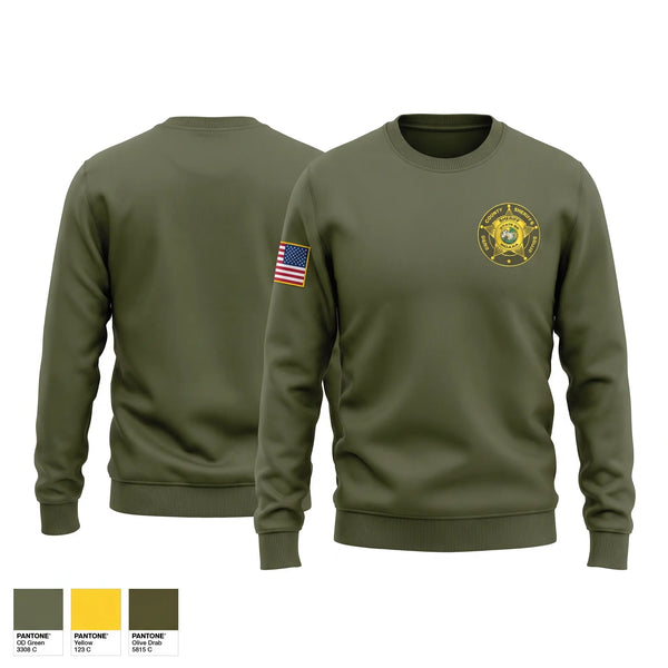 Crew Neck Sweatshirt, Owen County Sheriff’s Office, Police, Teamtime, Team time, sublimation, custom sports apparel, team uniforms, spirit wear, spiritwear, sports uniforms, custom shirts, team store, custom team store, fundraiser sports, apparel fundraiser