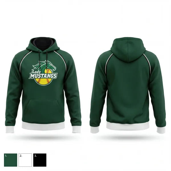 Hoodie, Lady Mustangs, Softball, Teamtime, Team time, sublimation, custom sports apparel, team uniforms, spirit wear, spiritwear, sports uniforms, custom shirts, team store, custom team store, fundraiser sports, apparel fundraiser