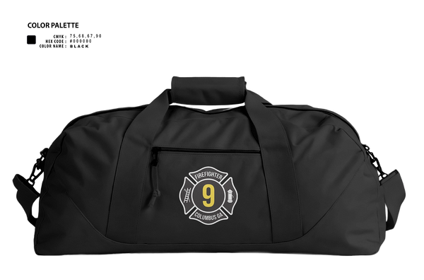 Duffle Bag, Station 9, Fire Department, Teamtime, Team time, sublimation, custom sports apparel, team uniforms, spirit wear, spiritwear, sports uniforms, custom shirts, team store, custom team store, fundraiser sports, apparel fundraiser