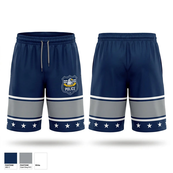 Athletic Shorts With Pockets, Eau Claire Police Department, Police, Teamtime, Team time, sublimation, custom sports apparel, team uniforms, spirit wear, spiritwear, sports uniforms, custom shirts, team store, custom team store, fundraiser sports, apparel fundraiser