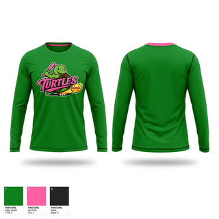 Long Sleeve Performance Shirt, Turtles, Softball, Teamtime, Team time, sublimation, custom sports apparel, team uniforms, spirit wear, spiritwear, sports uniforms, custom shirts, team store, custom team store, fundraiser sports, apparel fundraiser