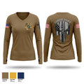 Ashe County Sheriff Women's Long Sleeve V-neck Shirt - 1