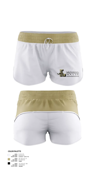 Womens Soccer Shorts, Lady Westerners, Women's Soccer, Teamtime, Team time, sublimation, custom sports apparel, team uniforms, spirit wear, spiritwear, sports uniforms, custom shirts, team store, custom team store, fundraiser sports, apparel fundraiser