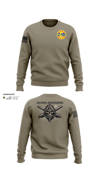 Crew Neck Sweatshirt, 1-148 FA A Btry, National Guard, Teamtime, Team time, sublimation, custom sports apparel, team uniforms, spirit wear, spiritwear, sports uniforms, custom shirts, team store, custom team store, fundraiser sports, apparel fundraiser