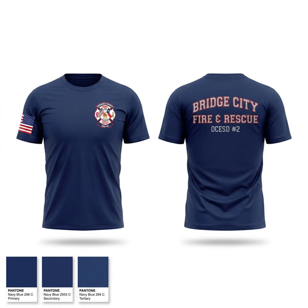 Short Sleeve Performance Shirt, Bridge City Fire Department, Fire Department, Teamtime, Team time, sublimation, custom sports apparel, team uniforms, spirit wear, spiritwear, sports uniforms, custom shirts, team store, custom team store, fundraiser sports, apparel fundraiser