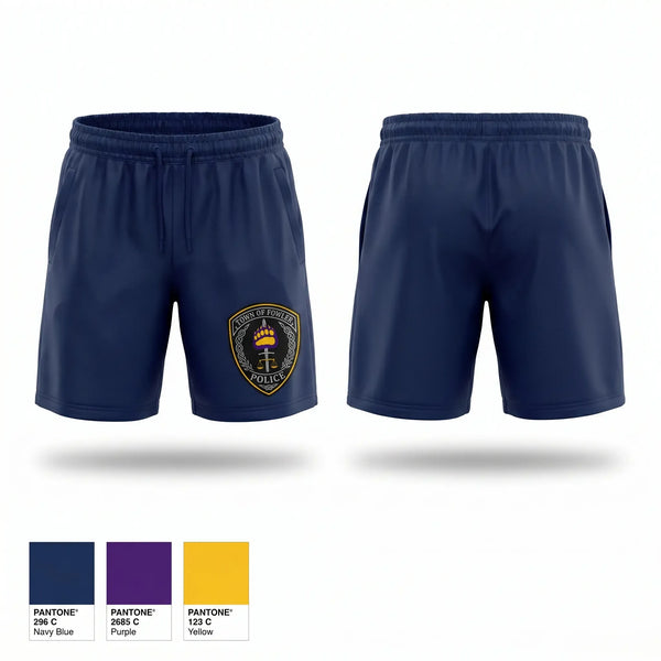 Athletic Shorts With Pockets, Fowler Police Department, Police, Teamtime, Team time, sublimation, custom sports apparel, team uniforms, spirit wear, spiritwear, sports uniforms, custom shirts, team store, custom team store, fundraiser sports, apparel fundraiser