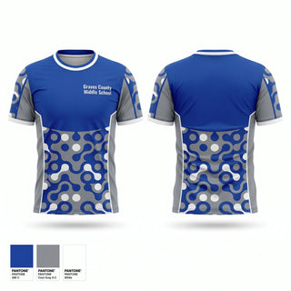 Football Jersey, Graves County Middle School, Cheer, Teamtime, Team time, sublimation, custom sports apparel, team uniforms, spirit wear, spiritwear, sports uniforms, custom shirts, team store, custom team store, fundraiser sports, apparel fundraiser