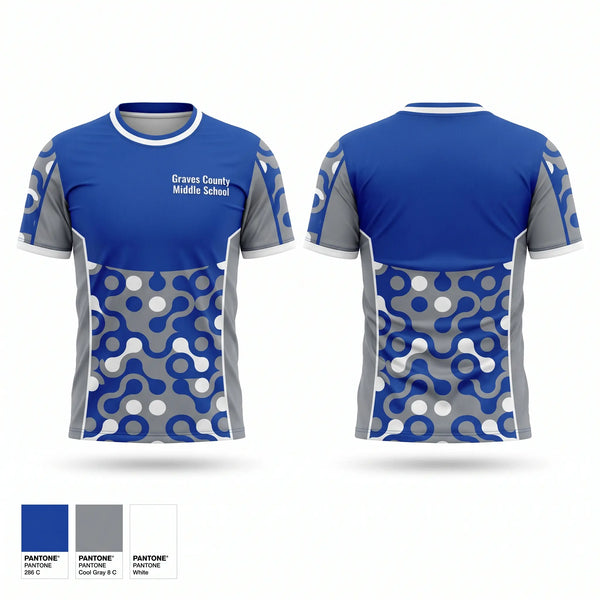 Football Jersey, Graves County Middle School, Cheer, Teamtime, Team time, sublimation, custom sports apparel, team uniforms, spirit wear, spiritwear, sports uniforms, custom shirts, team store, custom team store, fundraiser sports, apparel fundraiser