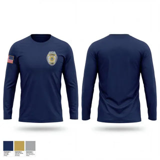 Long Sleeve Performance Shirt, Hudson Police Department, Police, Teamtime, Team time, sublimation, custom sports apparel, team uniforms, spirit wear, spiritwear, sports uniforms, custom shirts, team store, custom team store, fundraiser sports, apparel fundraiser
