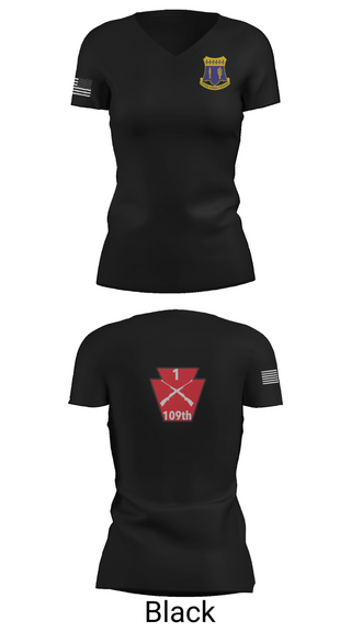 Womens Short Sleeve Vneck Shirt, A co 1/109, National Guard, Teamtime, Team time, sublimation, custom sports apparel, team uniforms, spirit wear, spiritwear, sports uniforms, custom shirts, team store, custom team store, fundraiser sports, apparel fundraiser