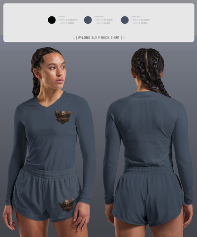 EAGLE EYE AGENCY 97082265 Women's Long Sleeve V-neck Shirt - 2