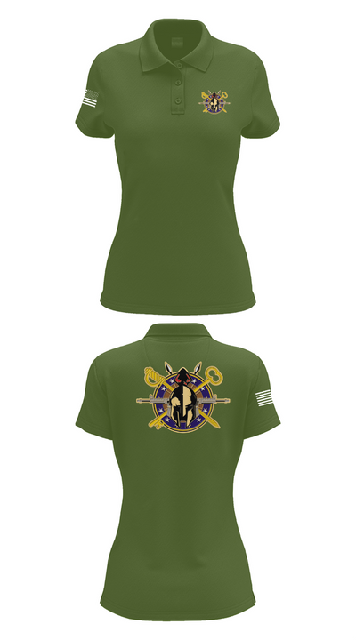 A Company 68th DSSB 4ID 10544228 Women's Short Sleeve Performance Polo  - 55