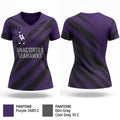 Anacortes Seahawks 85239493 Women's Short Sleeve V-neck Shirt - 21