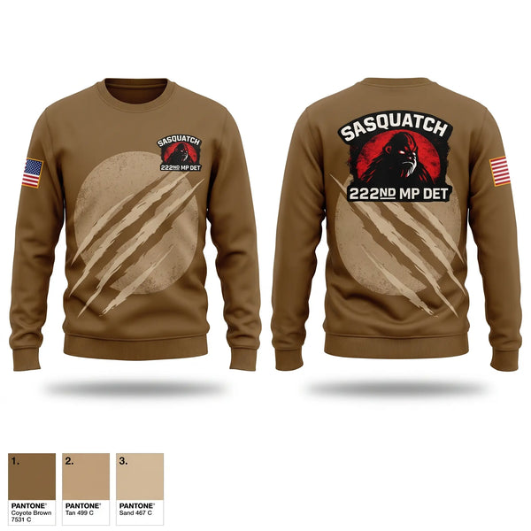 Crew Neck Sweatshirt, 222nd MP Detachment, Army, Teamtime, Team time, sublimation, custom sports apparel, team uniforms, spirit wear, spiritwear, sports uniforms, custom shirts, team store, custom team store, fundraiser sports, apparel fundraiser