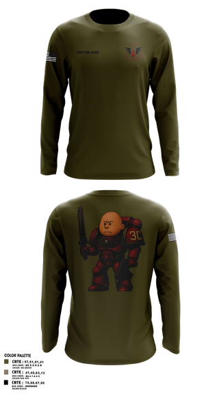 Long Sleeve Performance Shirt, CCo, 1-508PIR (OG), Army, Teamtime, Team time, sublimation, custom sports apparel, team uniforms, spirit wear, spiritwear, sports uniforms, custom shirts, team store, custom team store, fundraiser sports, apparel fundraiser