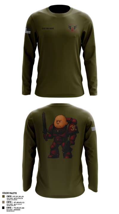 3rd Platoon, CCo, 1-508th PIR Long Sleeve Performance Shirt 29