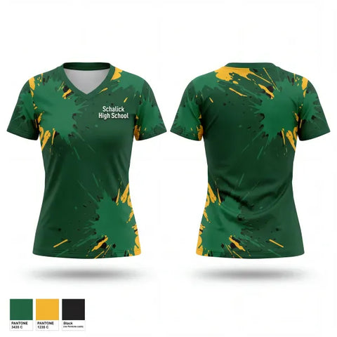 Womens Short Sleeve Vneck Shirt, Schalick High School, Wrestling, Teamtime, Team time, sublimation, custom sports apparel, team uniforms, spirit wear, spiritwear, sports uniforms, custom shirts, team store, custom team store, fundraiser sports, apparel fundraiser