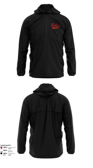 Windbreaker, Bluegrass Lightning Belles, Softball, Teamtime, Team time, sublimation, custom sports apparel, team uniforms, spirit wear, spiritwear, sports uniforms, custom shirts, team store, custom team store, fundraiser sports, apparel fundraiser