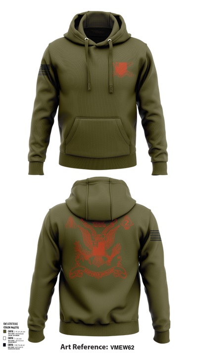 2nd Battalion 222nd Field Artillery 79682132 Hoodie - 103