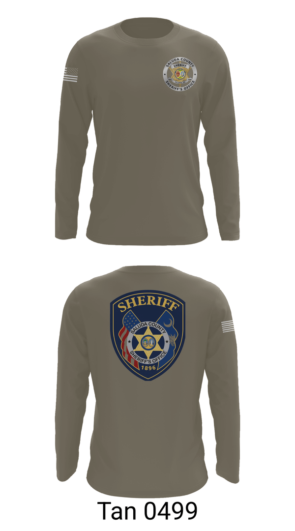 Long Sleeve Performance Shirt, Saluda County Sheriff's Office, Police, Teamtime, Team time, sublimation, custom sports apparel, team uniforms, spirit wear, spiritwear, sports uniforms, custom shirts, team store, custom team store, fundraiser sports, apparel fundraiser