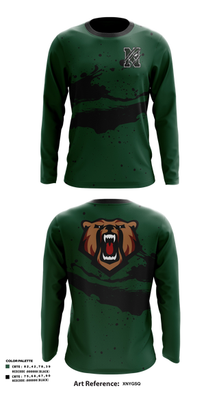 Long Sleeve Performance Shirt, Norwalk Bears, , Teamtime, Team time, sublimation, custom sports apparel, team uniforms, spirit wear, spiritwear, sports uniforms, custom shirts, team store, custom team store, fundraiser sports, apparel fundraiser