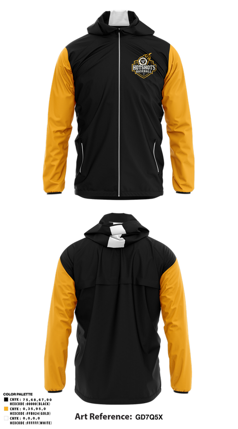 Windbreaker, Hotshots1, Baseball, Teamtime, Team time, sublimation, custom sports apparel, team uniforms, spirit wear, spiritwear, sports uniforms, custom shirts, team store, custom team store, fundraiser sports, apparel fundraiser