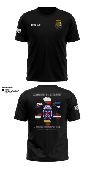 Old School Cotton Feel Shirt, 23D Military Police Company Deployment 2026, Army, Teamtime, Team time, sublimation, custom sports apparel, team uniforms, spirit wear, spiritwear, sports uniforms, custom shirts, team store, custom team store, fundraiser sports, apparel fundraiser