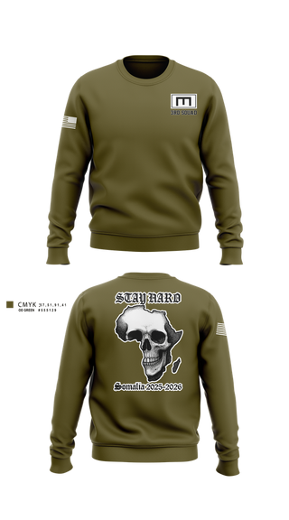 Crew Neck Sweatshirt, 180th ESC, Army, Teamtime, Team time, sublimation, custom sports apparel, team uniforms, spirit wear, spiritwear, sports uniforms, custom shirts, team store, custom team store, fundraiser sports, apparel fundraiser