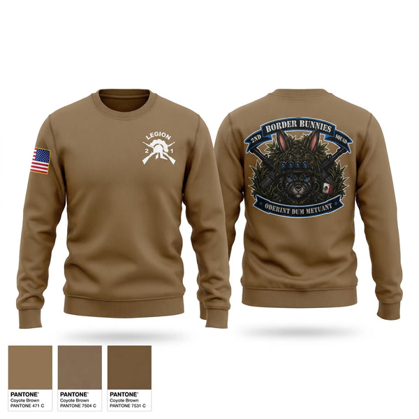 Crew Neck Sweatshirt, Border bunnies, Army, Teamtime, Team time, sublimation, custom sports apparel, team uniforms, spirit wear, spiritwear, sports uniforms, custom shirts, team store, custom team store, fundraiser sports, apparel fundraiser
