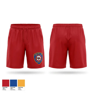 Athletic Shorts With Pockets, Comfort Volunteer Fire Department, Fire Department, Teamtime, Team time, sublimation, custom sports apparel, team uniforms, spirit wear, spiritwear, sports uniforms, custom shirts, team store, custom team store, fundraiser sports, apparel fundraiser