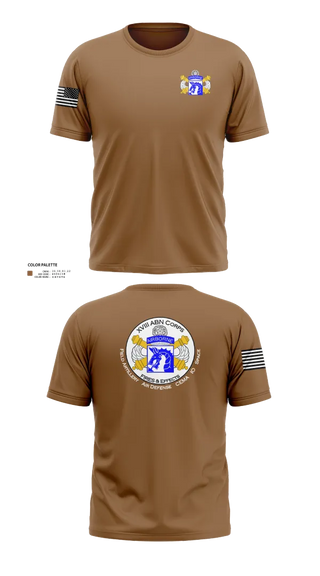 Short Sleeve Performance Shirt, XVIII Airborne Corps G34 FIRES, Army, Teamtime, Team time, sublimation, custom sports apparel, team uniforms, spirit wear, spiritwear, sports uniforms, custom shirts, team store, custom team store, fundraiser sports, apparel fundraiser