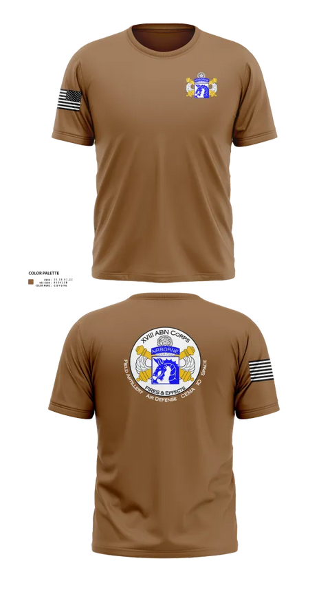 Short Sleeve Performance Shirt, XVIII Airborne Corps G34 FIRES, Army, Teamtime, Team time, sublimation, custom sports apparel, team uniforms, spirit wear, spiritwear, sports uniforms, custom shirts, team store, custom team store, fundraiser sports, apparel fundraiser