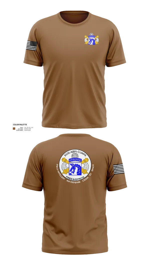 Short Sleeve Performance Shirt, XVIII Airborne Corps G34 FIRES, Army, Teamtime, Team time, sublimation, custom sports apparel, team uniforms, spirit wear, spiritwear, sports uniforms, custom shirts, team store, custom team store, fundraiser sports, apparel fundraiser