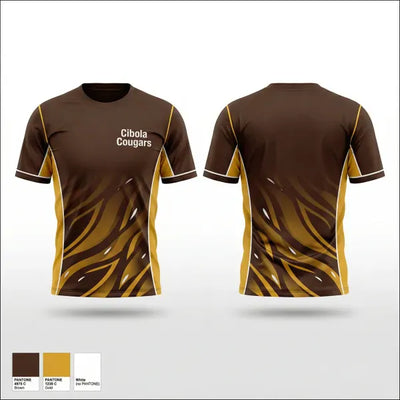 Cibola Cougars 34759151 Soft Poly Tee Cotton Like Feel - 1