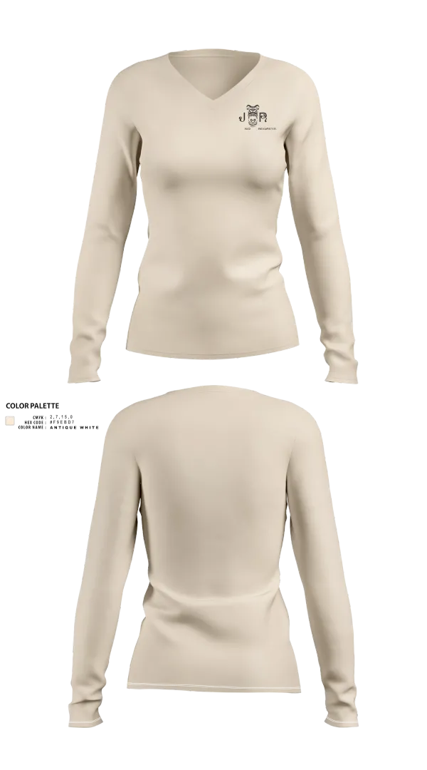 Womens Long Sleeve Vneck Shirt, EIM, , Teamtime, Team time, sublimation, custom sports apparel, team uniforms, spirit wear, spiritwear, sports uniforms, custom shirts, team store, custom team store, fundraiser sports, apparel fundraiser