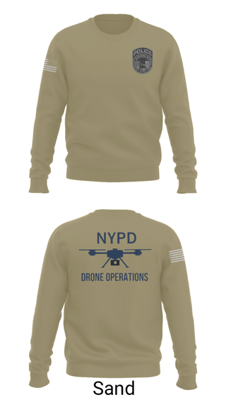 Crew Neck Sweatshirt, NYPD TARU, Police, Teamtime, Team time, sublimation, custom sports apparel, team uniforms, spirit wear, spiritwear, sports uniforms, custom shirts, team store, custom team store, fundraiser sports, apparel fundraiser