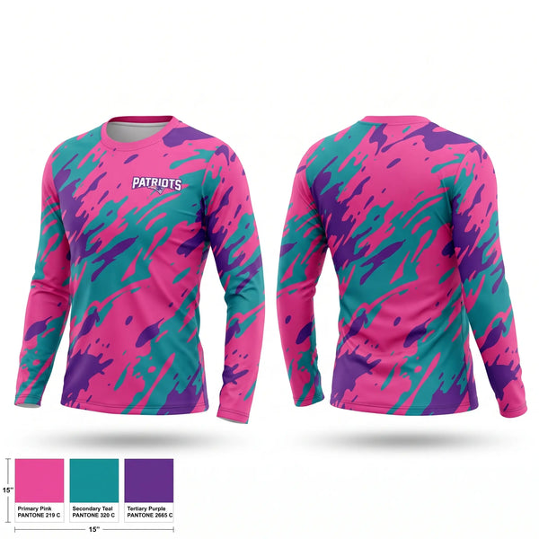 Long Sleeve Performance Shirt, Madison Middle Lady Patriots Soccer, Women's Soccer, Teamtime, Team time, sublimation, custom sports apparel, team uniforms, spirit wear, spiritwear, sports uniforms, custom shirts, team store, custom team store, fundraiser sports, apparel fundraiser