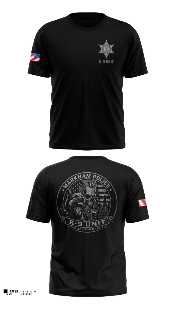 Short Sleeve Performance Shirt, Markham Police K9 Unit, Police, Teamtime, Team time, sublimation, custom sports apparel, team uniforms, spirit wear, spiritwear, sports uniforms, custom shirts, team store, custom team store, fundraiser sports, apparel fundraiser