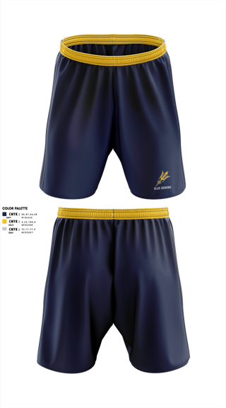 Athletic Shorts With Pockets, Blue Demons, , Teamtime, Team time, sublimation, custom sports apparel, team uniforms, spirit wear, spiritwear, sports uniforms, custom shirts, team store, custom team store, fundraiser sports, apparel fundraiser